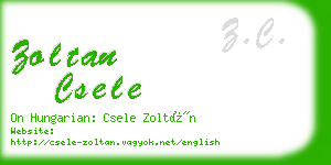 zoltan csele business card